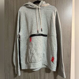 Grey Nike hooded sweatshirt